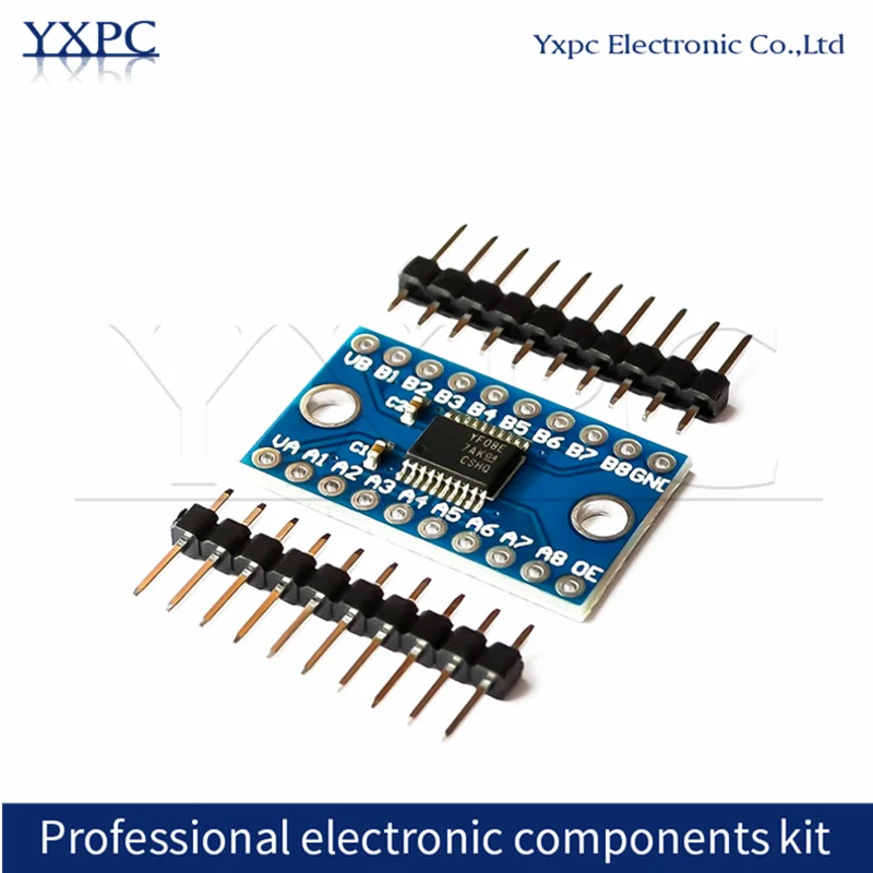 1pcs 3.3V 5V TXS0108E 8 Channel Logic Level Bi-directional Converter Module TXB0108 YE08E Mutual Convert Module