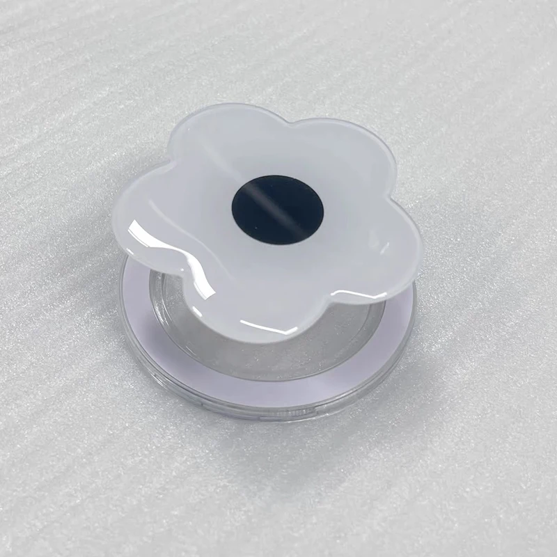 Soporte magnético coreano con forma de flor acrílica para teléfono Magsafe Grip Tok, soporte para anillo de dedo, Macsafe Smart Tok para iPhone 17 y Samsung