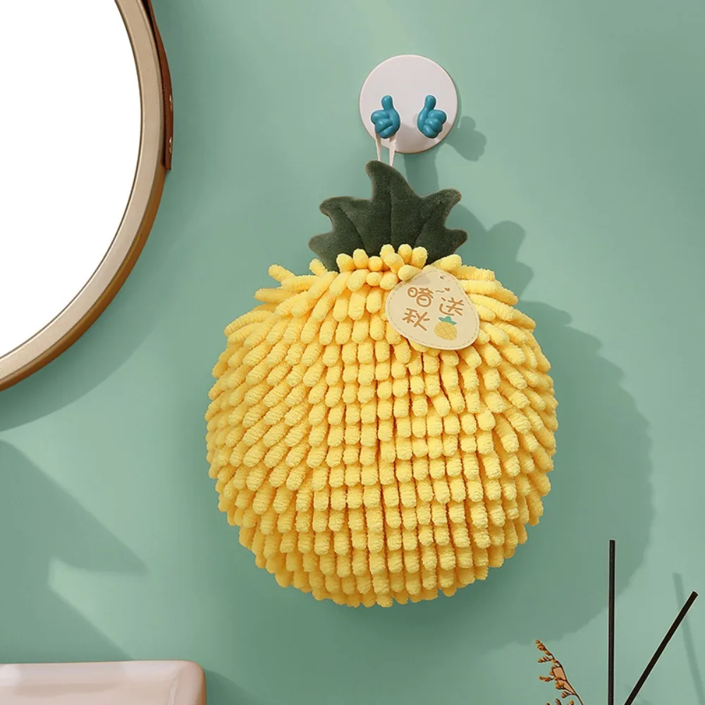 

High Quality Absorbent Chenille Handball Towel Fast-Drying Soft Hands Wipe Ball Reusable Chenille Hand Towels Bathroom