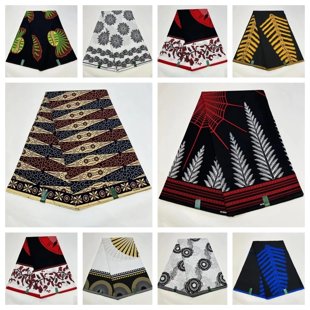 100% Cotton African Real Wax Fabric Ankara Wax Prints Batik Pagne High Quality Sewing Material For Nigeria Woman Style Dress