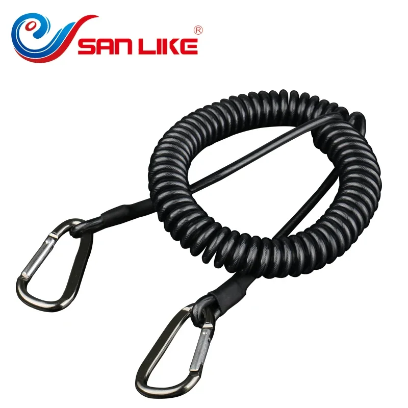 SANLIKE Anti Loss Rope Fishing Rope Boat Rope Fixed Rope Retractable Fishing Safety Rope with Camping Safety Lock Fishing Tools