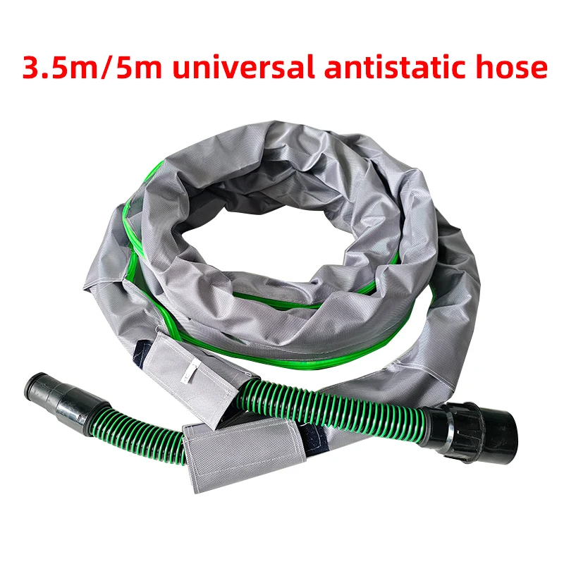 

Vacuum cleaner electric hose 3.5m/5m Universal antistatic corrugated vacuum hose wear-resistant suitable for Festo