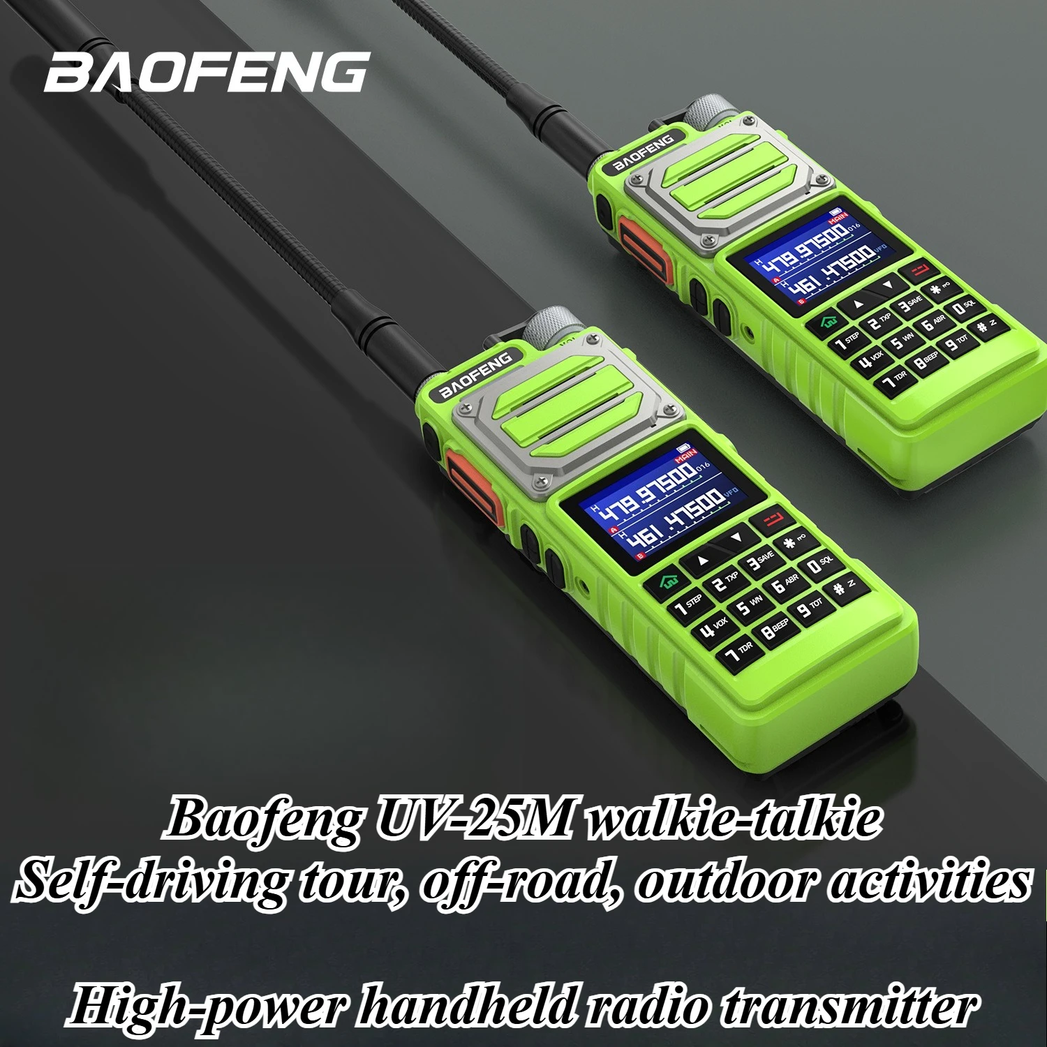 

Baofeng UV-25M Walkie Talkie High Power 10W/15W Dual Band VHF UHF Long Range 50KM Type-C Fast Charge Professional Handheld Parts