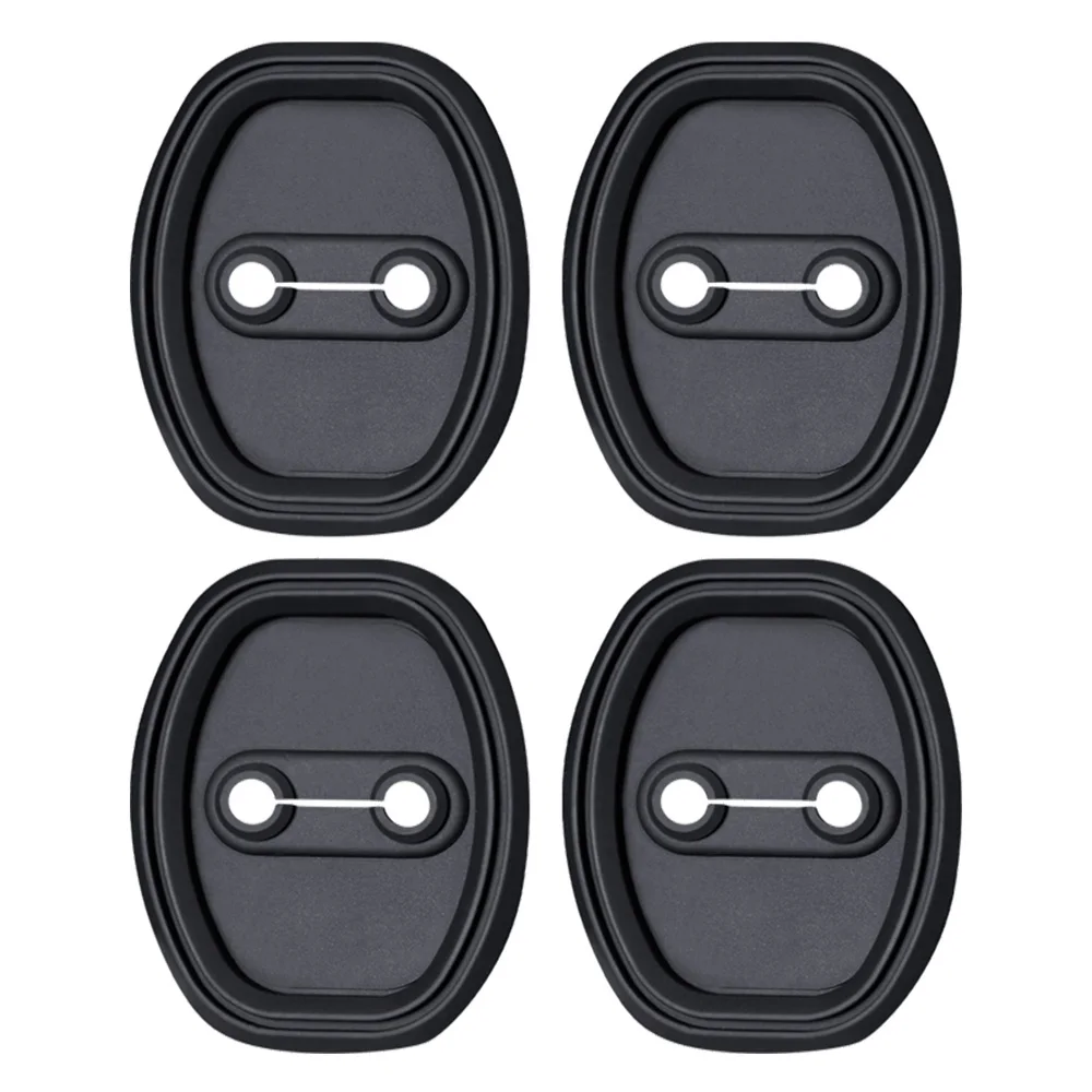 4PCS Silicone Car Door Lock Buckle Protector Cover For Toyota C-HR HIGHLANDER CAMRY RAV4 COROLLA YARIS VIOS Car Accessories