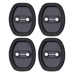 4PCS Silicone Car Door Lock Buckle Protector Cover For Toyota C-HR HIGHLANDER CAMRY RAV4 COROLLA YARIS VIOS Car Accessories