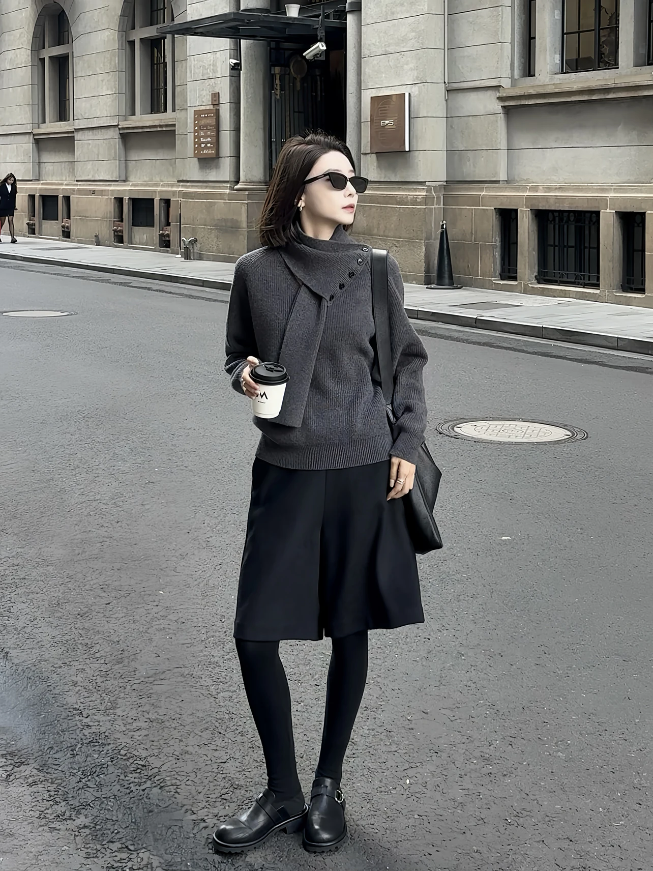 

Брюки Zhou Lazy Simple Casual средней длины, осенне-зимние, новые, универсальные, прямого кроя, для повседневной носки, с молниями на карманах