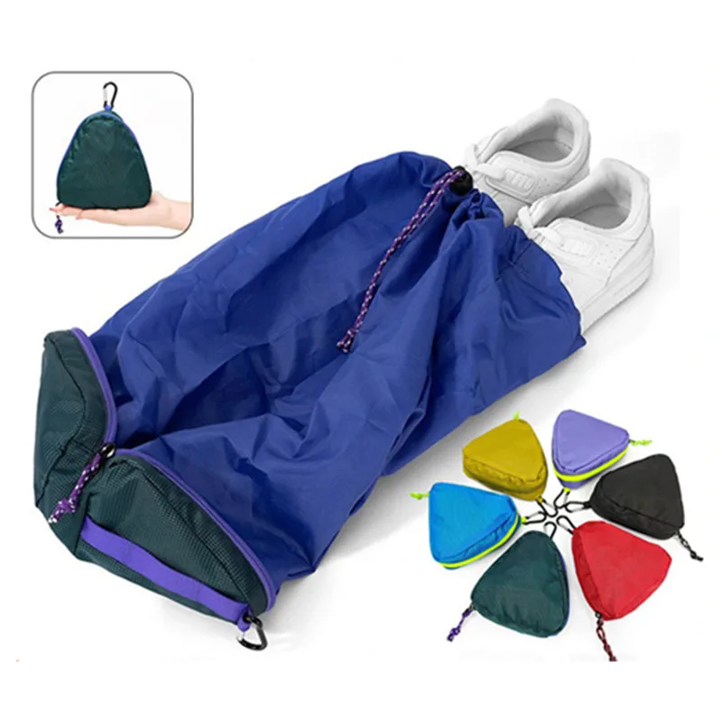 Portable Travel Storage Bag Football Shoes Basketball Shoes Foldable Shoe Bag Feather Table Tennis Shoe Bag  Gym Sports