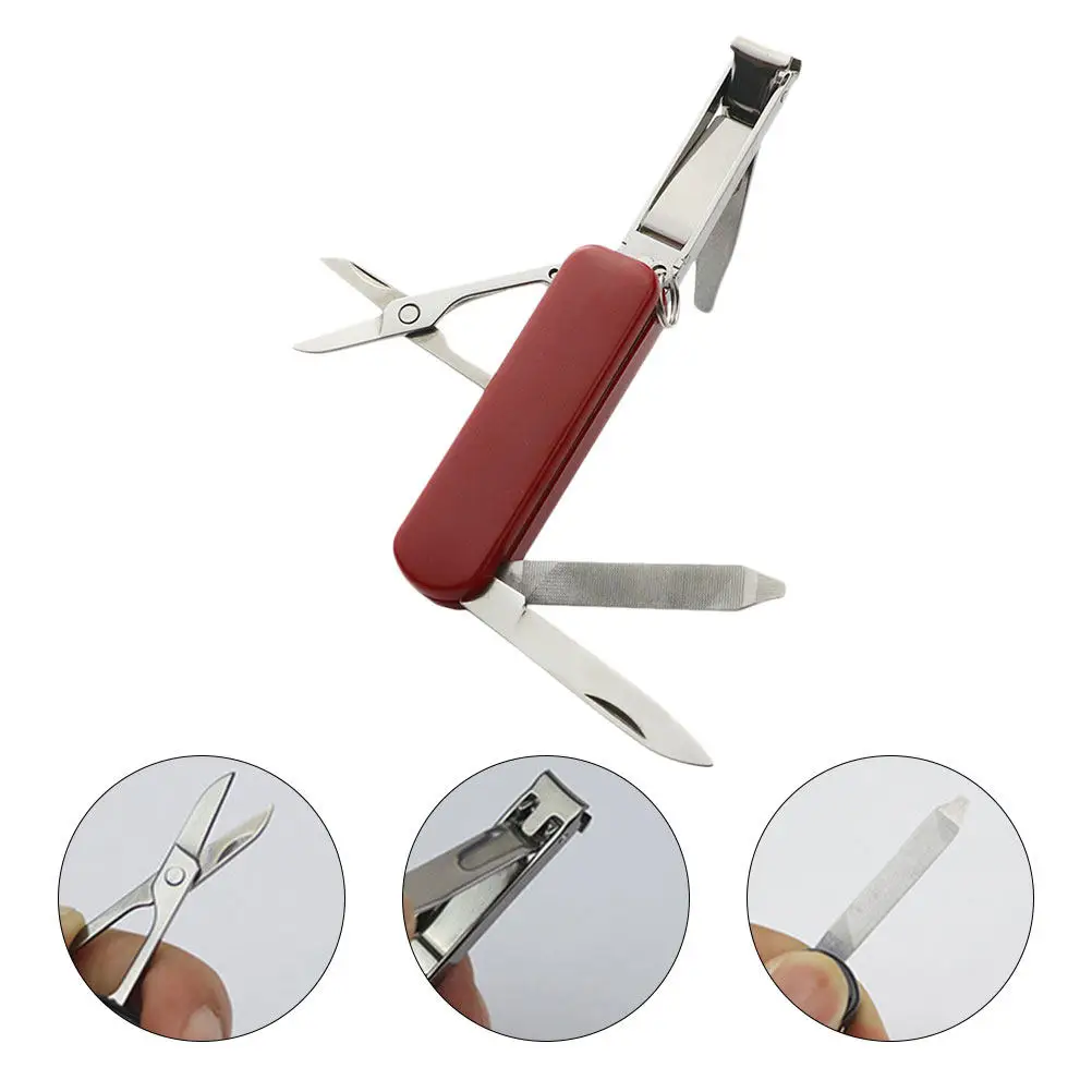 

Набор для маникюра из высококачественной нержавеющей стали: складные ножницы, пилка для ногтей, эргономичный дизайн, защита от ржавчины, портативные инструменты