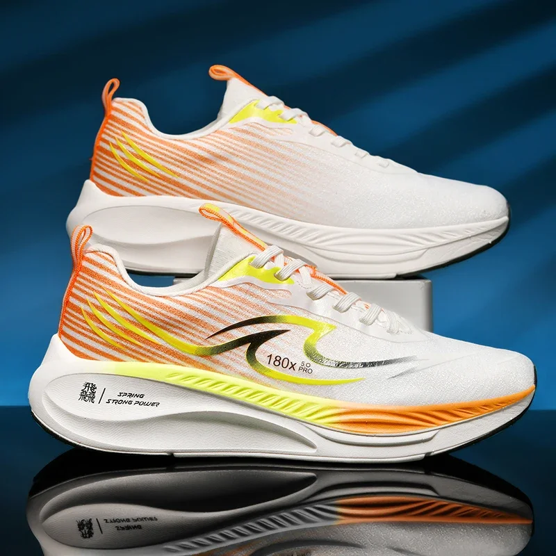 

New Men Running Shoes Brand Comfortable Jogging Outdoor Loafers Leisure Blade Walking Lace-up Sneakers Breathable Casual Fashion