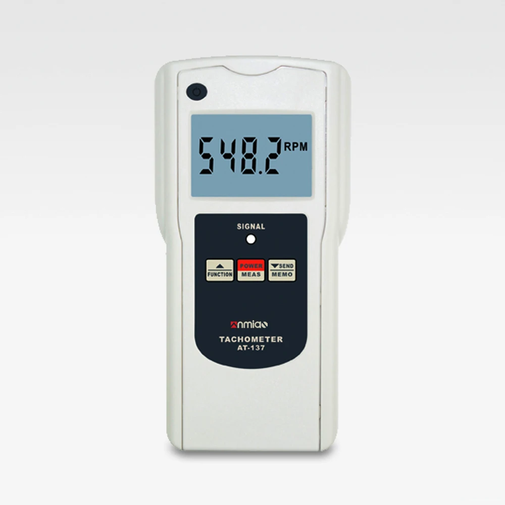 

Digital tachometer AT-137P Motor Tachometer Laser : 2.5-99999r/min Optical tachometers measure speed, line speed or frequency