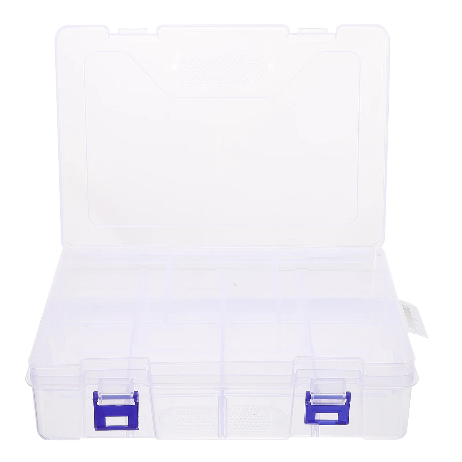 

Plastic Storage Box 8 Compartments 23x16x6cm Clear Double Layer Nail Drill Kit Bead Organizer Art Supply Tool Box Rhinestone