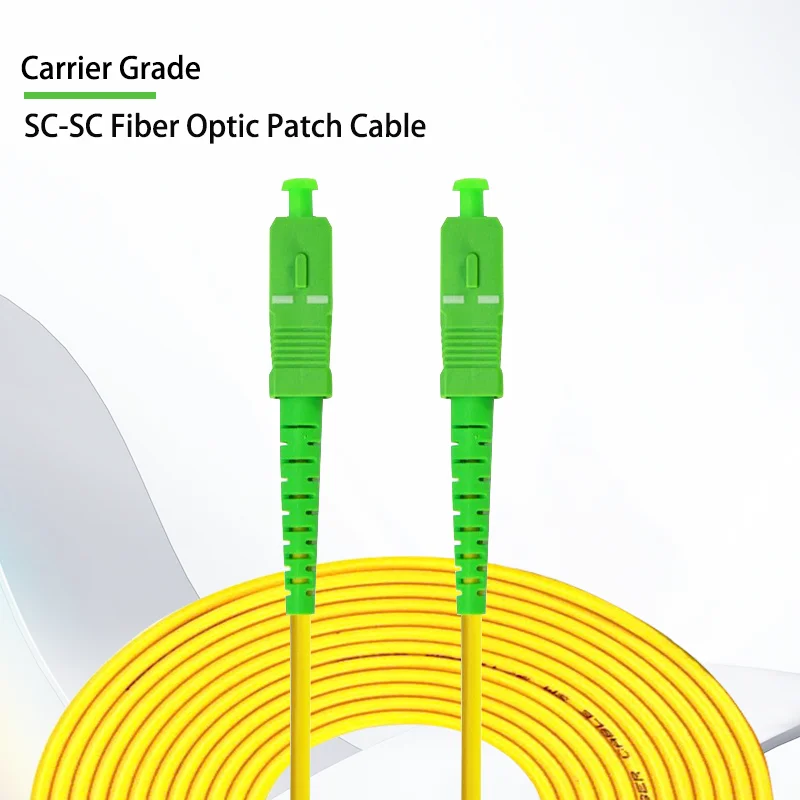 SC/APC Fiber Optic Patch Cord Cable SC-SC 1/3/5/10/20/30M Jumper Single Mode Simplex 2.0mm Optical Fibra Optica FTTH