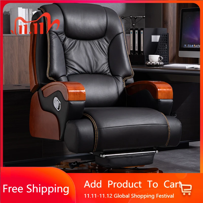 

Nordic Swivel Office Chair Massage Footrest Lift High Quality Comfortable Armchair Aesthetic Design Silla Escritorio Furniture