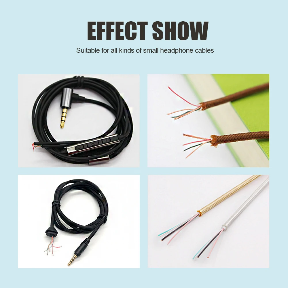 Electric Stripper Heating Wire Stripping Machine 220V Headphone Cable Peeler 1-100mm 50-300℃ Adjustable Temperature