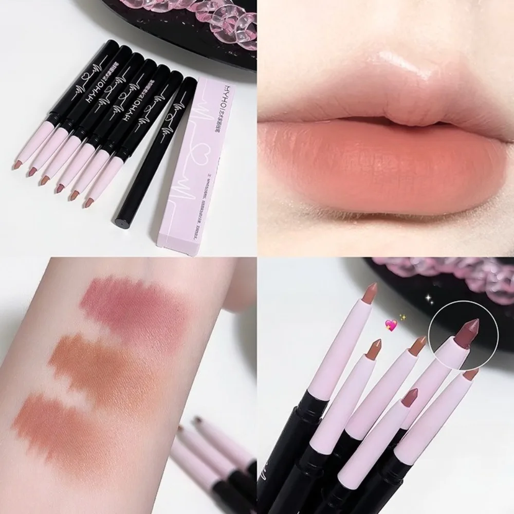 1Pc Matte Lipliner & Lippenstift Set Wasserdicht Langlebig Lip Make-Up Weiche Matte Farbe Rendering frauen Make-Up kosmetik Großhandel