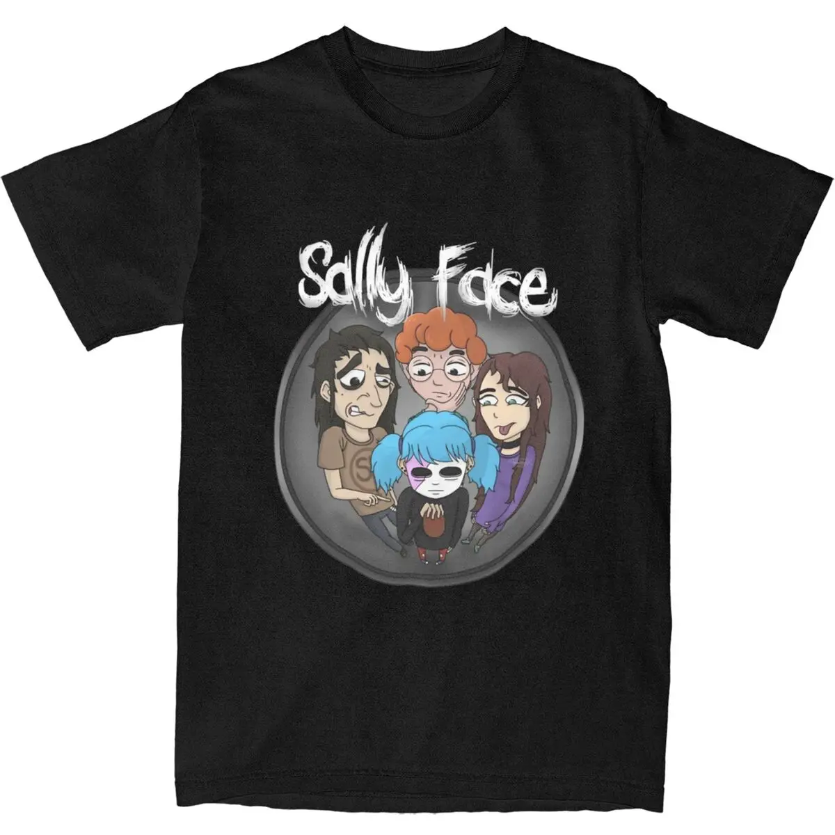 Men Women Sallyface Sal Fisher T-Shirt Apparel Hipster 100% Cotton Sally Face T Shirts Tee Clothing Classic