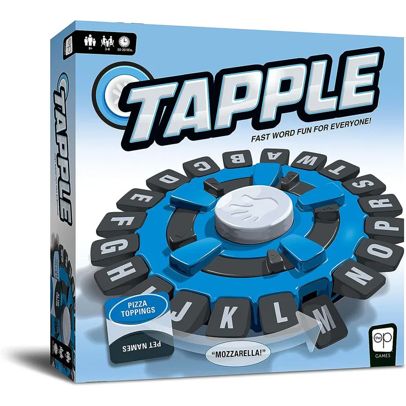 Word Game Fast-Paced Family Board Game Choose a Category & Race Against The Timer to be Last Player Learning Game for All Ages