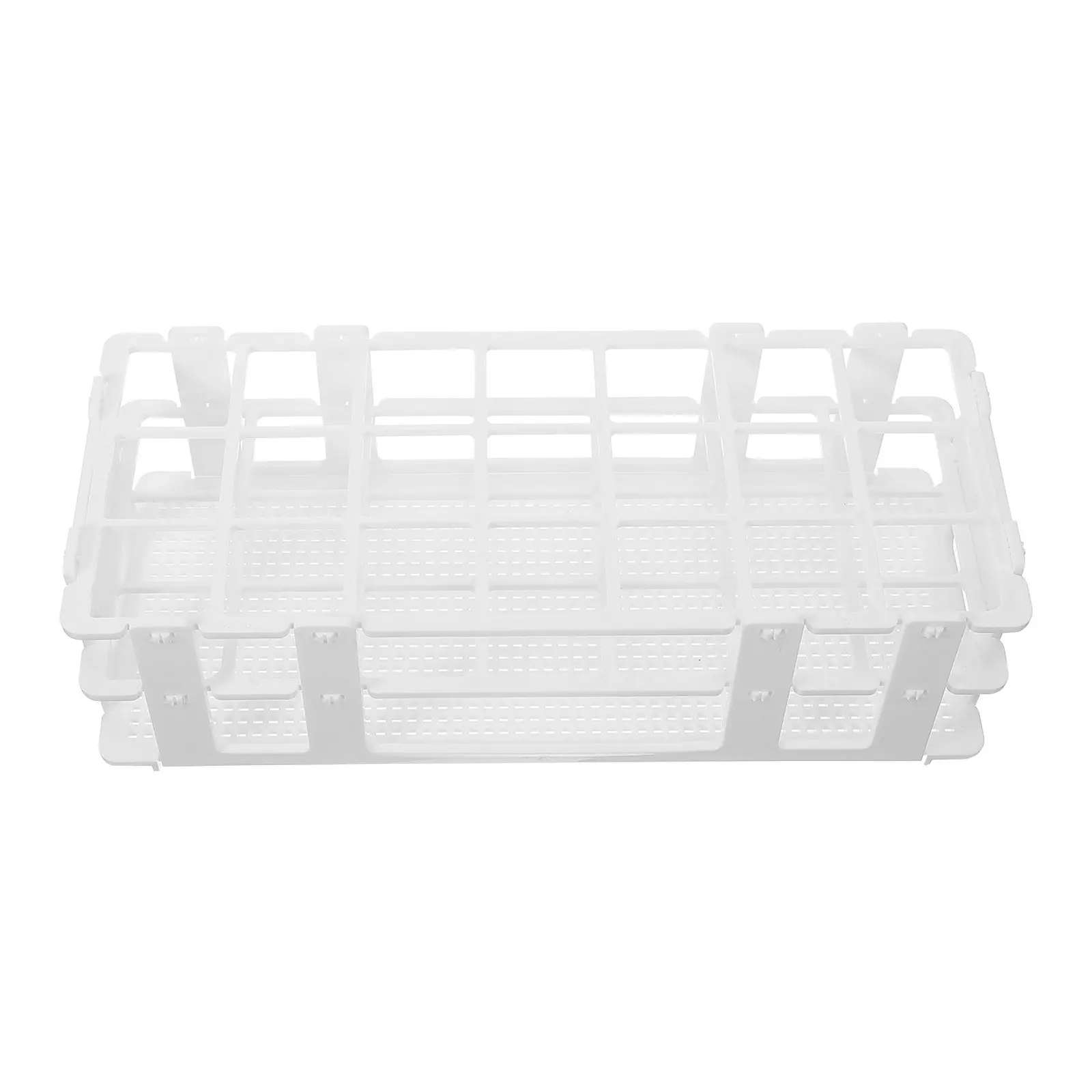 Hydroponic Glass Tube Rack Plastic Display Stand for Water Plants Transparent Porous Design Desktop Organizer Test Tube Holder