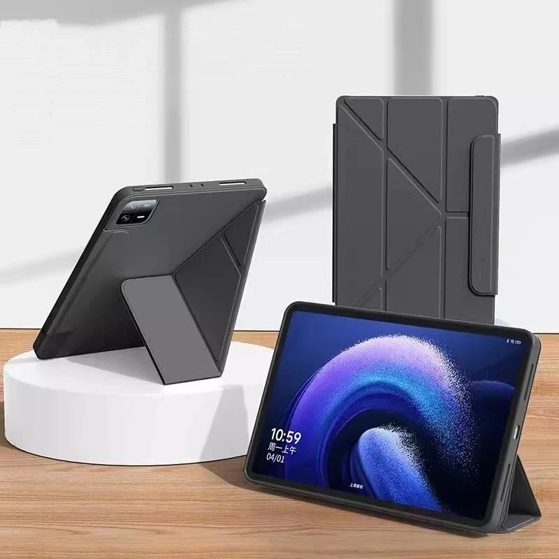 Multi-Folding Case for Xiaomi pad 5 11 inch Y-Folding PU Leather magnetic Stand Shockproof cover for Mi pad 5 pro 11 inch funda