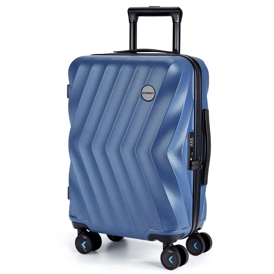 機内持ち込み可能 22x14x9 インチ、PCハードケーススーツケース、20インチ回転式ホイール付きスーツケース、軽量トラベルスーツケース（Mサイズ）