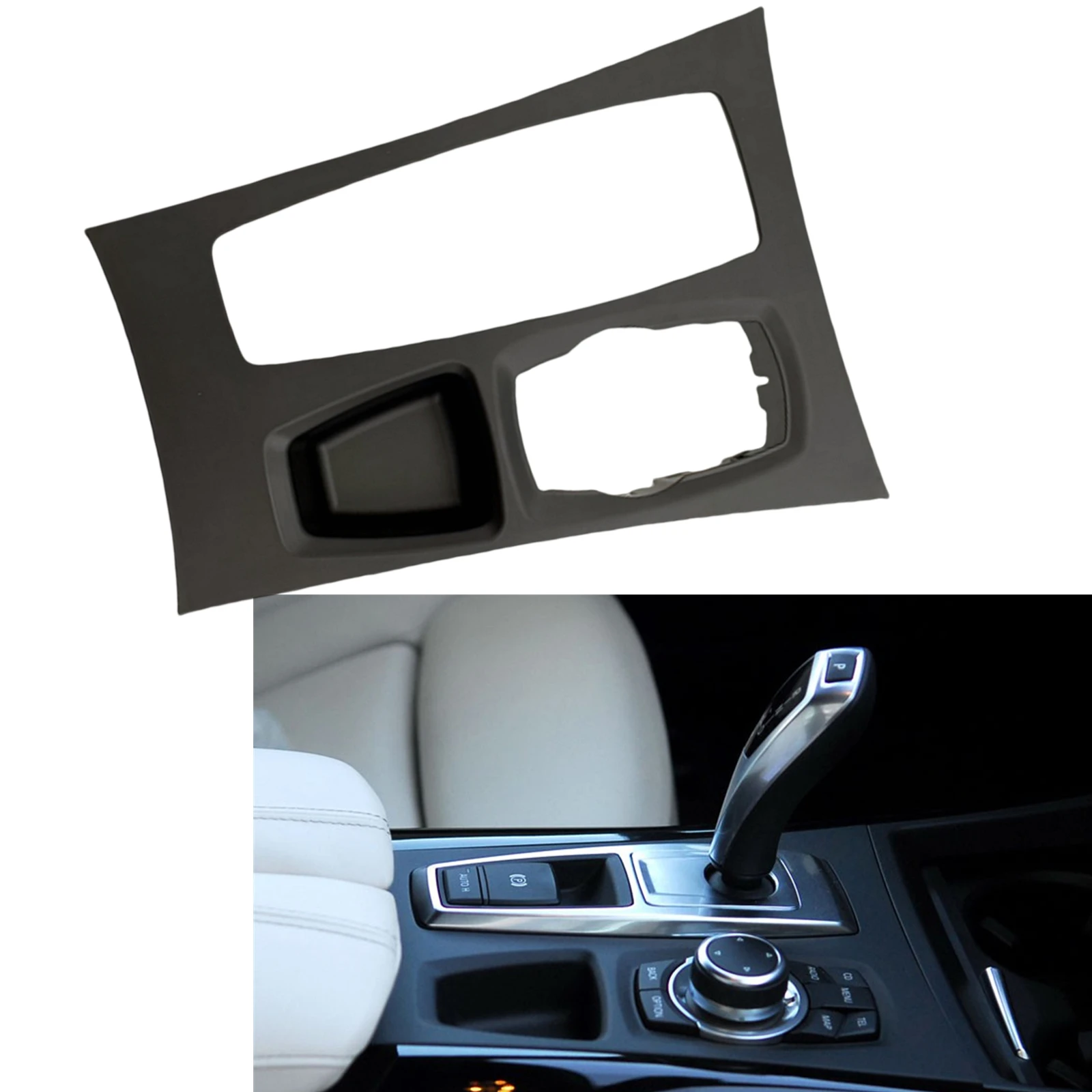 

Car Center Console Gear Shift Panel Cover For BMW X5 E70 X6 E71 E72
