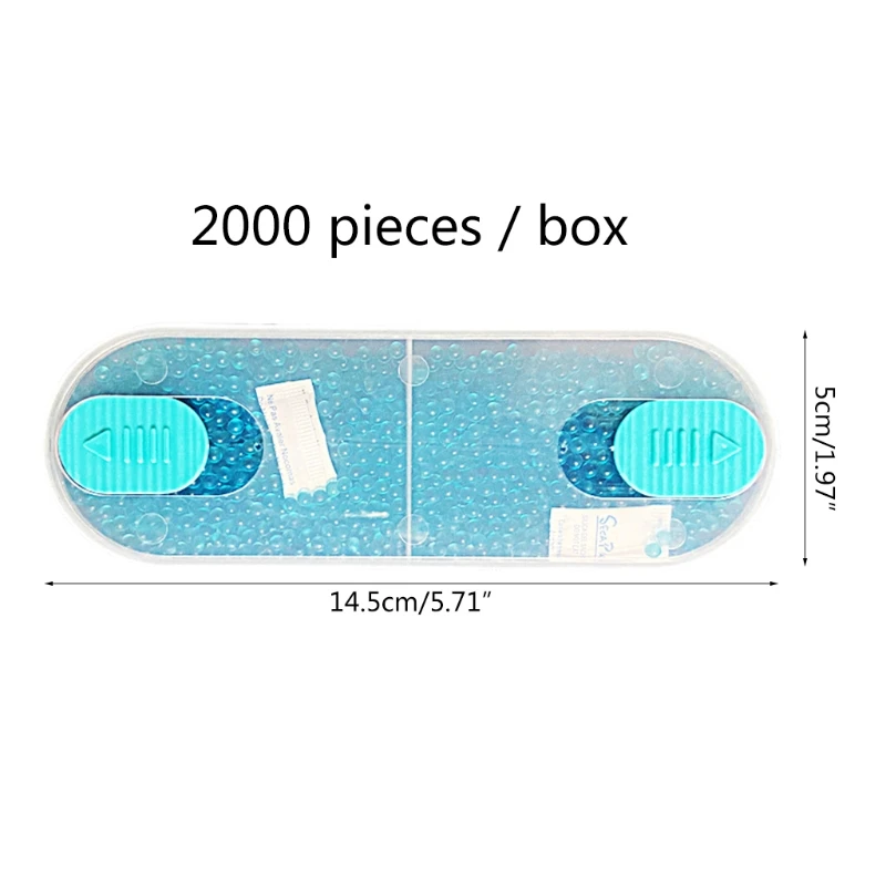 Portable Cigarette Filter Box 2000pcs Bursting Beads Variety Fruit Flavor Crushballs Smoking Holder Accessories