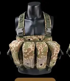 Desert Nighttime Camouflage AK 47 Magazine Tactical Chest Rig Oak Leaves Mexico Flecktarn