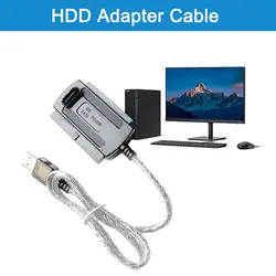 USB 2.0 SATA PATA IDE 드라이브 어댑터 변환기, PC 노트북 변환기용 HDD 어댑터 케이블, 3.5 인치 하드 드라이브 디스크, 3 in 1, 3.5 인치