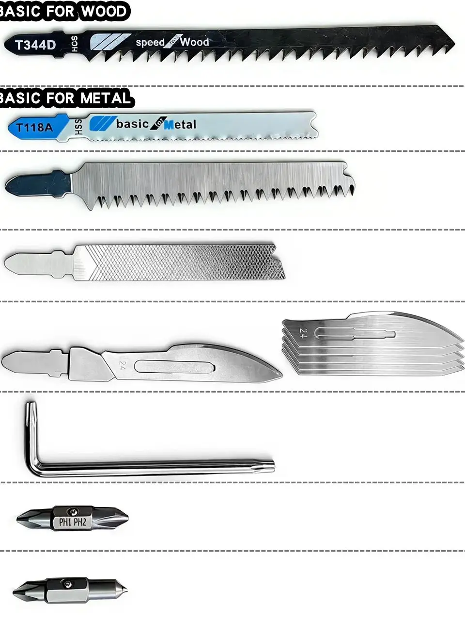 Daicamping DL30 DL25 DL301 DL302 Hand Tools Sets Exchangable Parts Saw Knife Screwdriver Bit Files Multitools Plier Parts