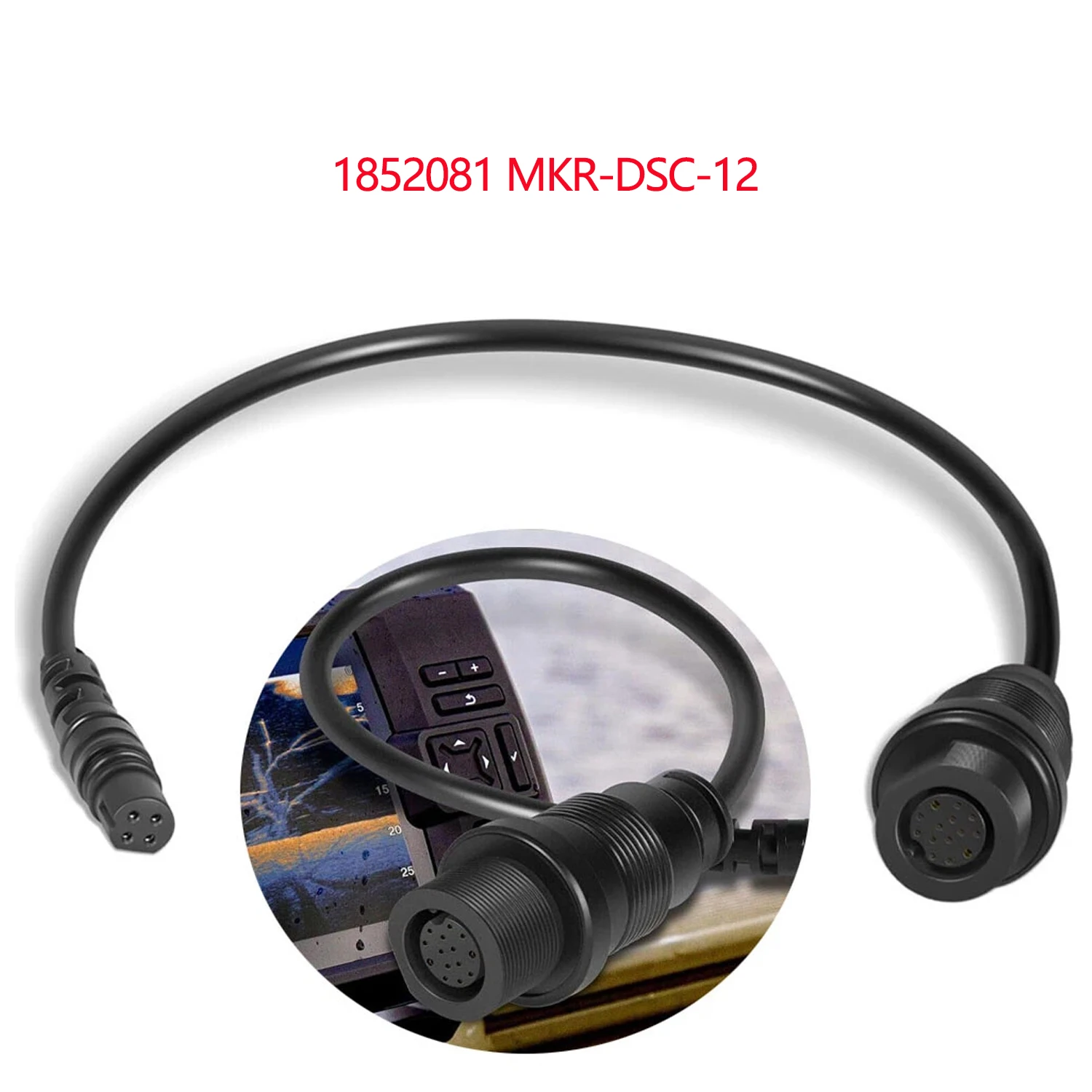 

1852081 MKR-DSC-12 4-контактный адаптер для эхолота для Garmin, Minn Kota, IP68, водонепроницаемый, для рыбалки на открытом воздухе