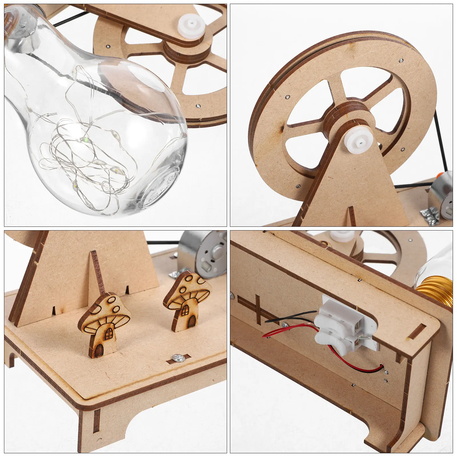 

Hand Generator Crank Toy Science Kit Diy Model Experiment Equipment Teaching Electricity