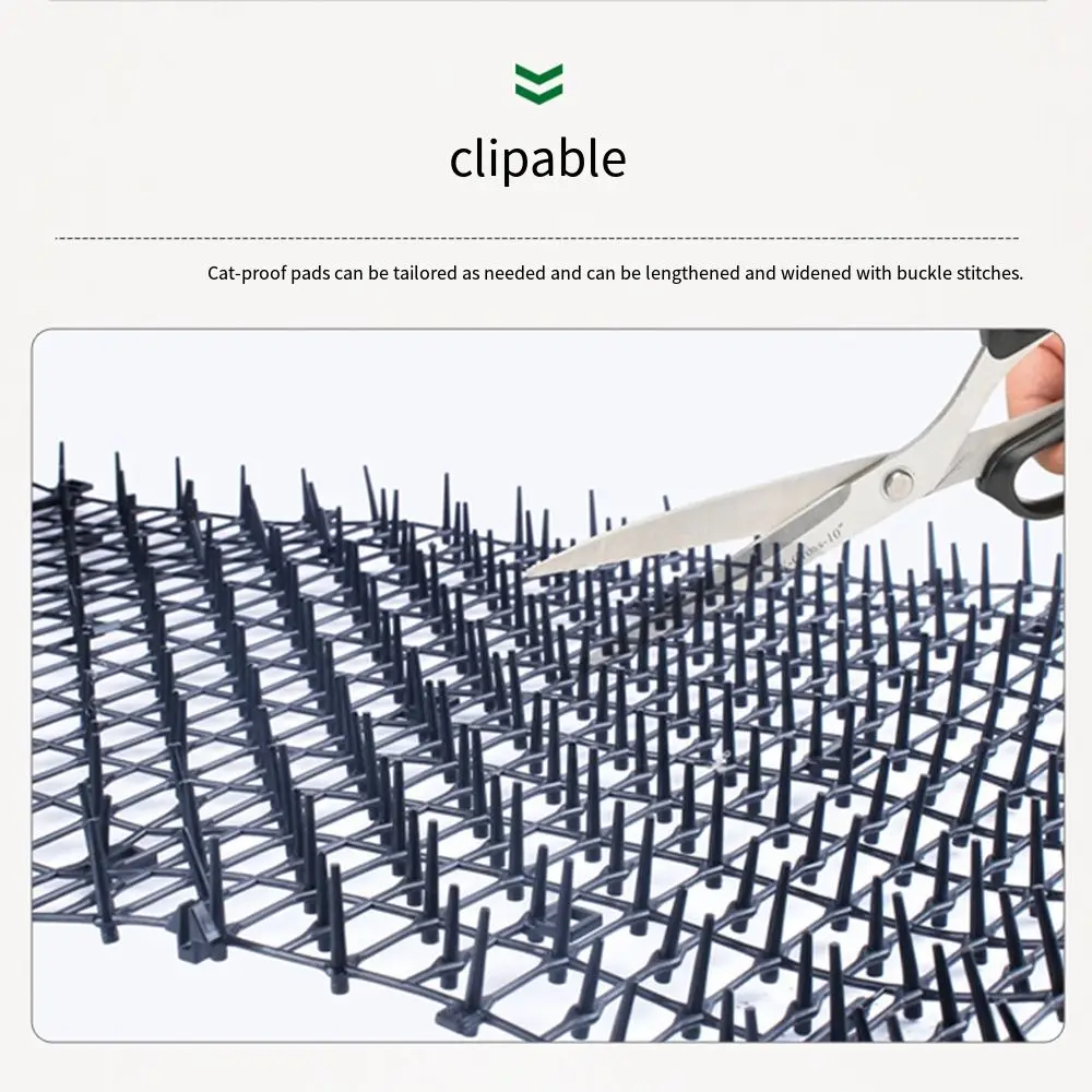 2m/4m Cat Scat Mat with Spikes Keep Pets Off Network Cat Repellment Mat Prickle Strips Effective Cat Deterrent Mat Outdoor