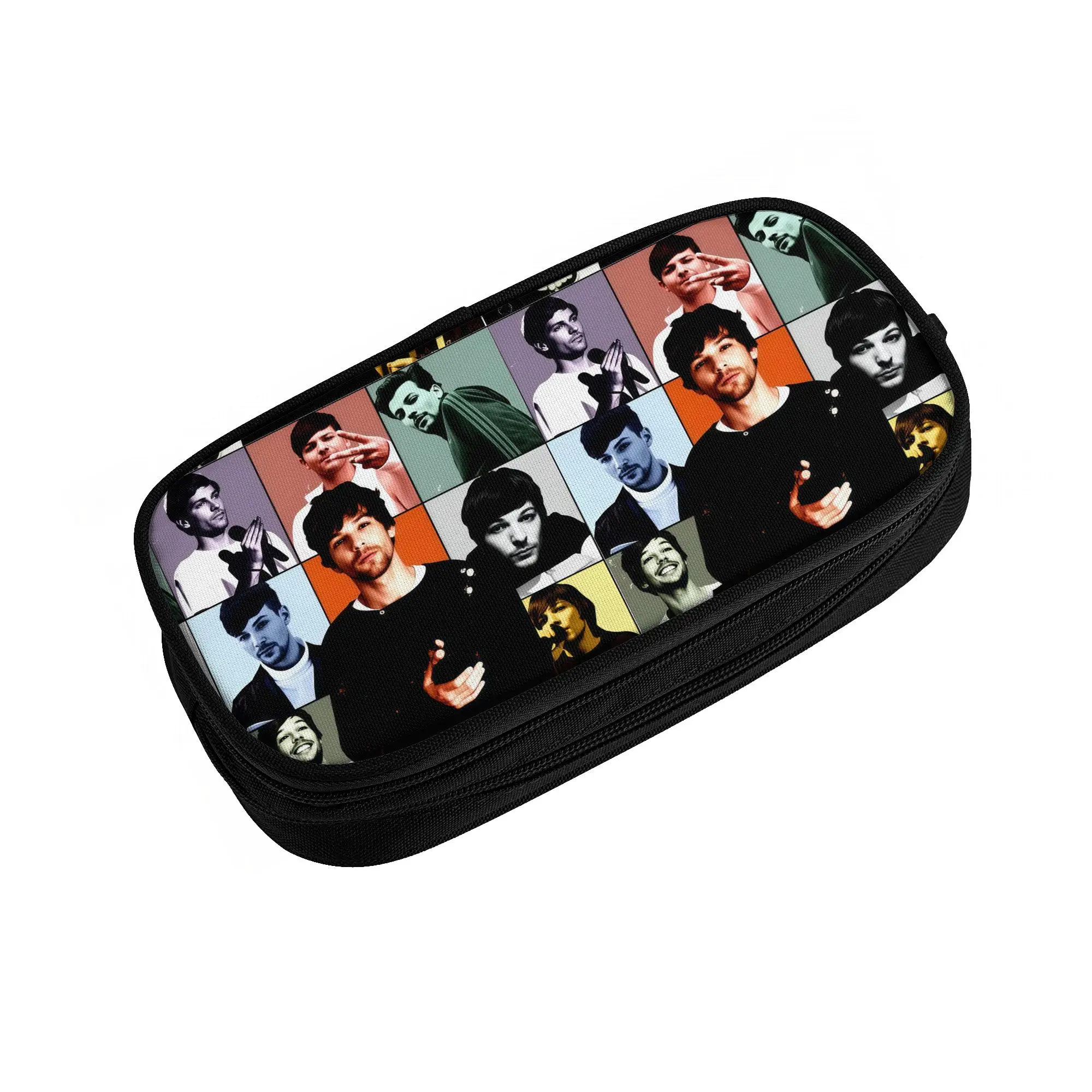 Korean English Singer L-Louiss T-Tomlinsons Pencil Cases for Girls Boys  Large Storage Pen Bag Box Stationery