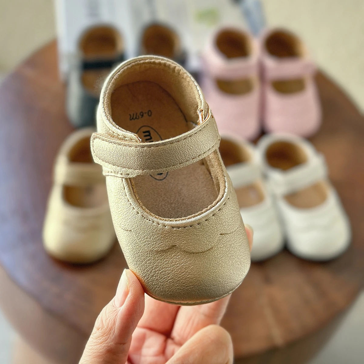 Baby Girls Shoes Multicolour Princess Toddlers Shoes Soft Soled Non-Slip Crib Shoes First Walkers 0-18M