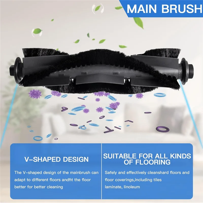 ABRW-Per Airrobo P30 Robot Aspirapolvere Spazzola laterale principale Filtro Hepa Accessori di ricambio in tessuto per mop