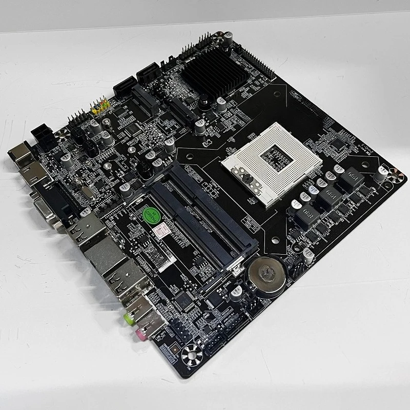 Mini ITX Industrial Motherboard HM65, Dual DDR3 SO-DIMM Slots, PGA988 Socket, Support 2nd 3rd Gen Mobile CPU