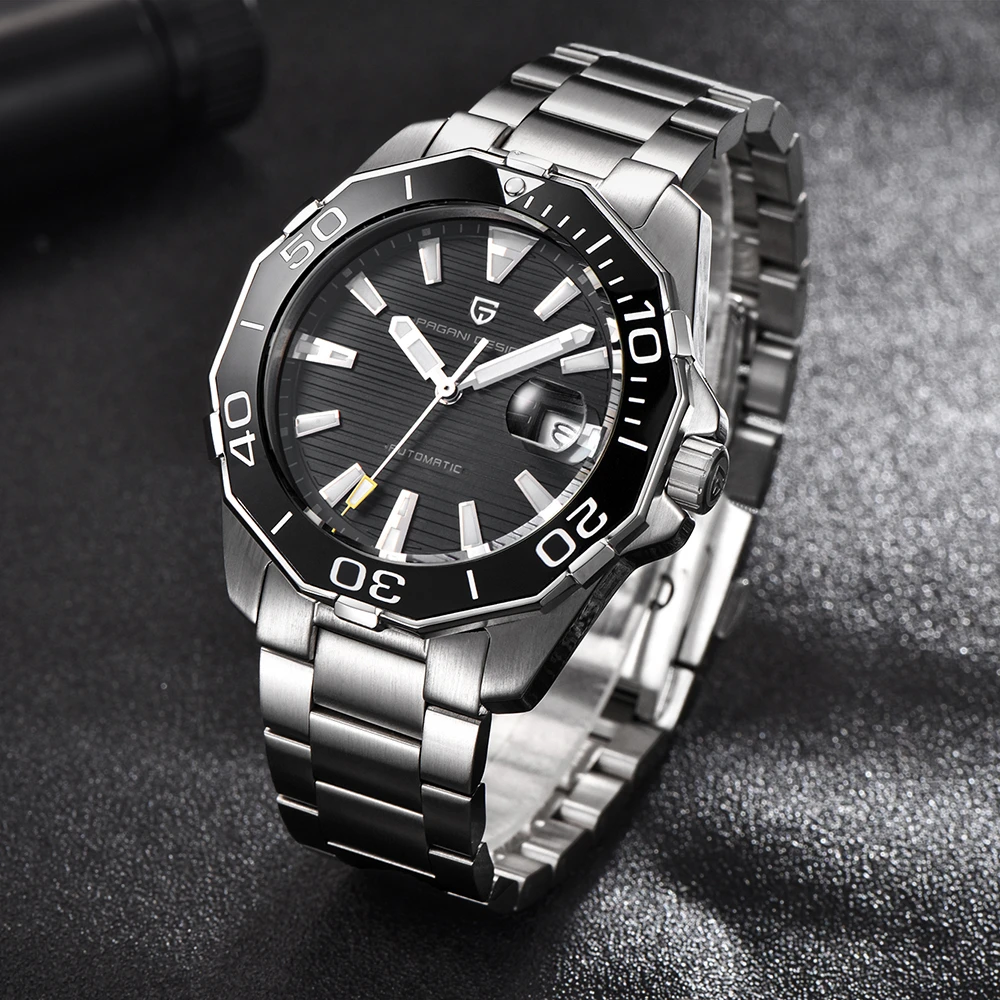 العلامة التجارية الجديدة PAGANI DESIGN 1617 ساعات آلية رياضية عسكرية للرجال مقاومة للماء من الفولاذ المقاوم للصدأ ساعة رجالية فاخرة من أفضل العلامات التجارية #5