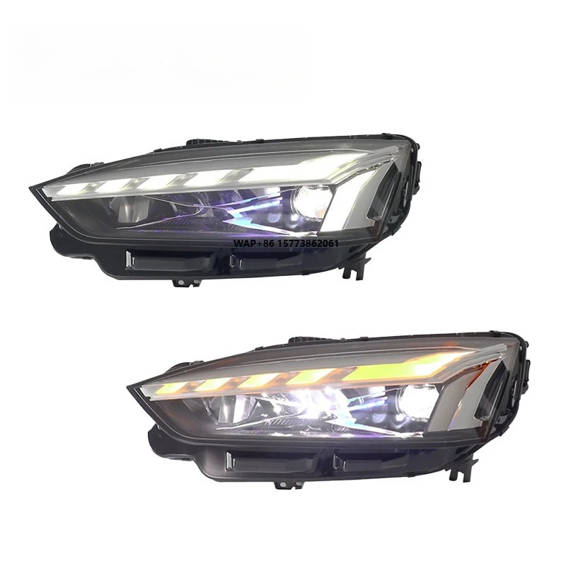 

2 Unit LED Headlights Car Accessories Suitable for Auto Lighting Systems 17-23 A5 Headlight Assembly Car Led Lights