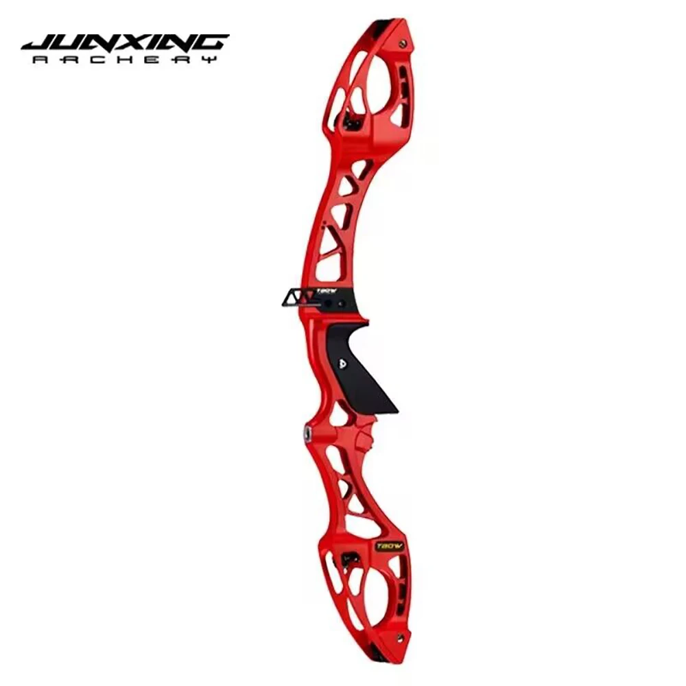 

JUNXING H8 Recurve Bow 25 Inches Bow Riser CNC Aluminum F Interface Handle 20-40 Lbs Limbs for Right Hand Archery Hunting