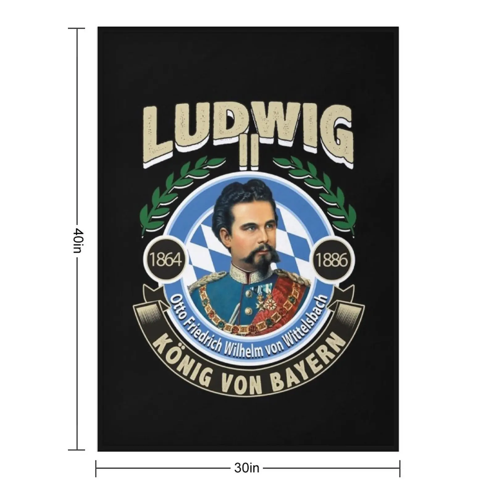 LUDWIG II - KING OF BAVARIA Throw Blanket for babies Soft Beds Picnic Sofa Throw christmas decoration Sofas Blankets