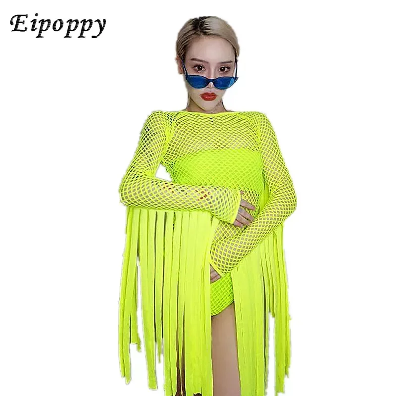 DJ Stage Suit para Dancing Performance, Roupas Hip Hop, Festival Rave Outfit, Clubwear e Dancer