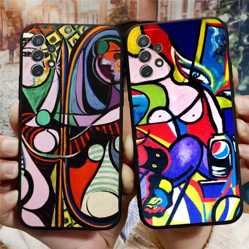 Picasso Abstract Art Painting Phone Case Funda For Samsung S30 S22 S21 S20 S9 S10 S8 S7 S6 Pro Plus Edge Ultra Fe Soft Cover