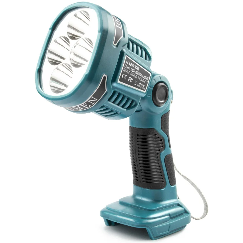

Светодиодный фонарик 12 Вт для Makita, литий-ионный аккумулятор 18 В, беспроводной USB-светильник для работы на открытом воздухе, прожектор, аварийное освещение