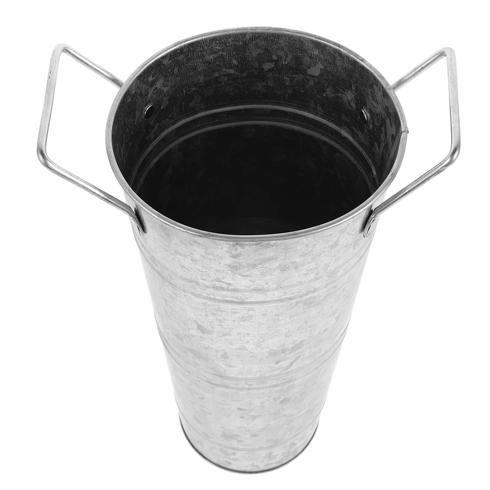 

Iron Retro for Dried Silk Flowers Decoration Artistic Flower Artistic Flower Vase Arranging Ware Vintage Bucket Tin