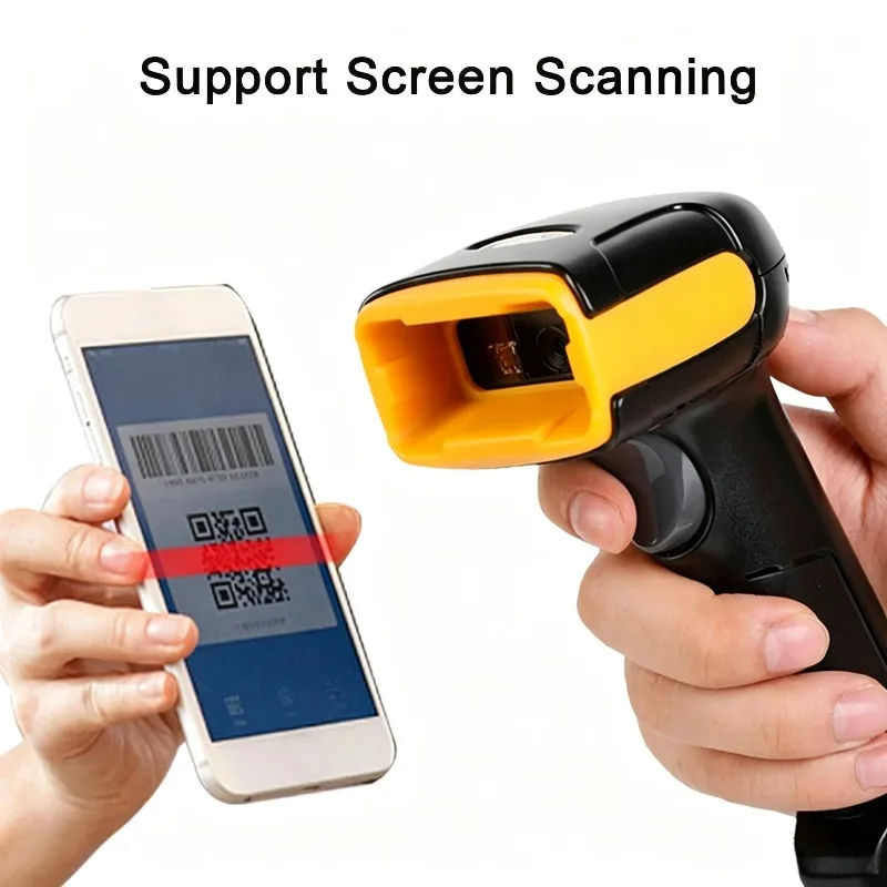 Bar Scanner 2D  Barcode Scanner Handheld USB QR Code Reader Scanner PDF417 for Supermarket  Store
