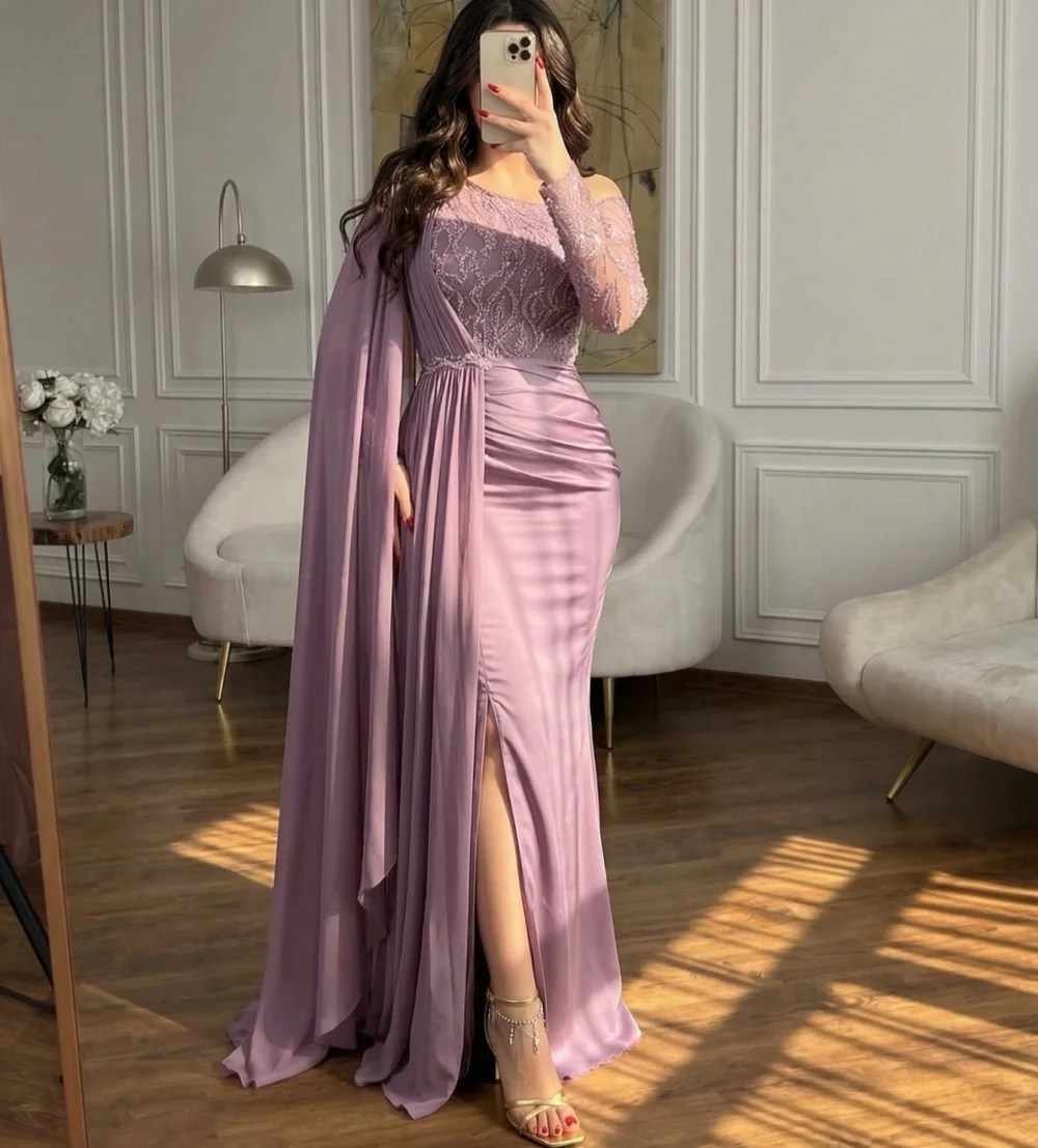 

Customized Classic Off-the-shoulder Women's Evening Gowns Trumpet Long Dresses High Quality Elegant Party Wedding Glitter