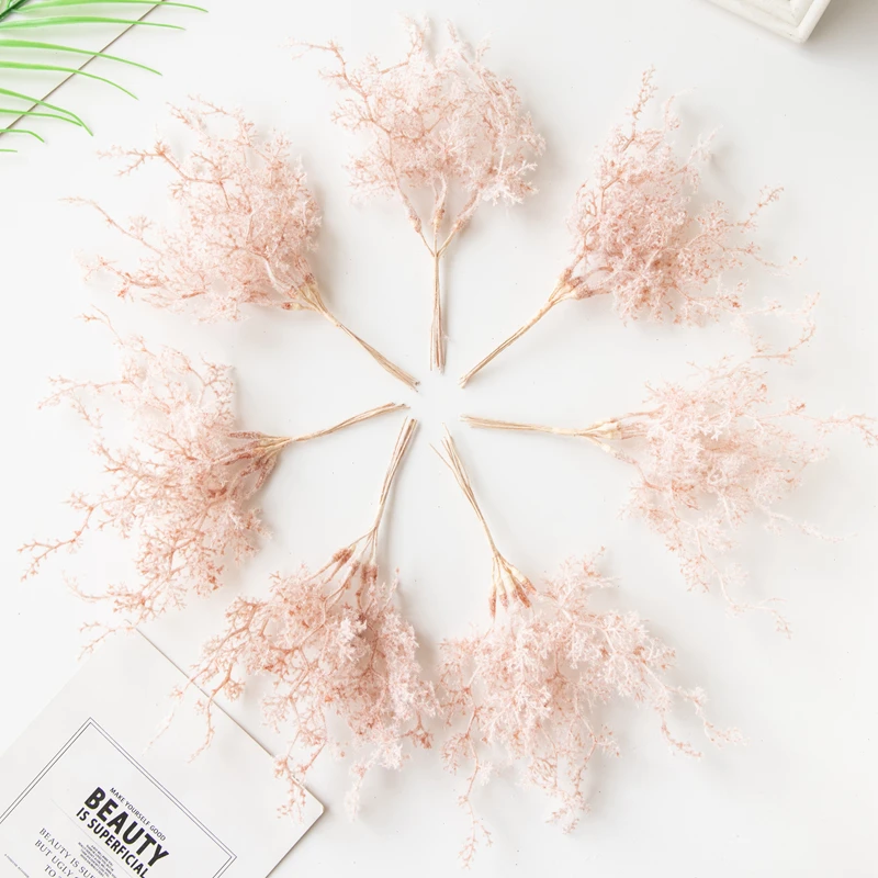 1/3Pcs Künstliche Pflanzen Goldene Silbrig Zweig Weihnachtsbaum Kränze Haar Zubehör Hause Zimmer Wand Hängen Hochzeit Dekoration – Detail 2