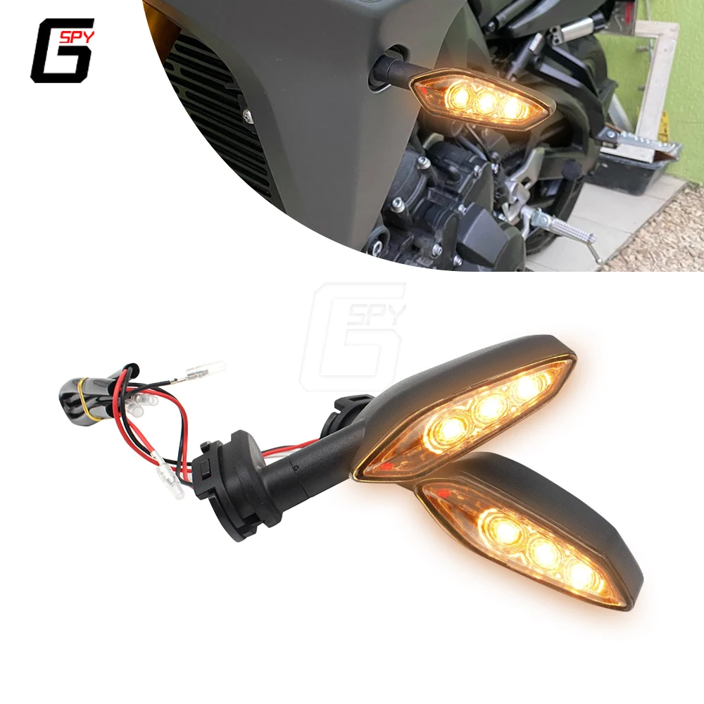 Luz intermitente LED delantera y trasera para motocicleta Yamaha FZ1, FZ03, FZ6, FZ07, FZ8, FZ09, FZ10, FZ16, FZ25, FZ150, FZ250, FZS150, XJ6
