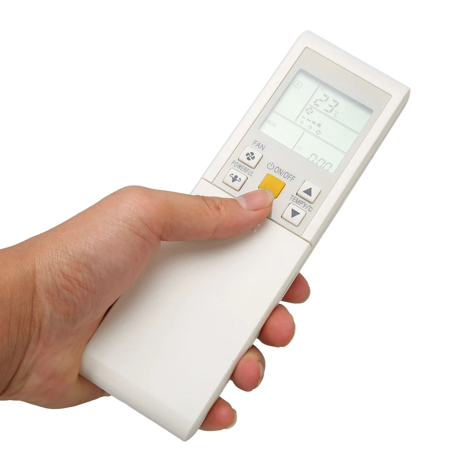 Telecomando AC sostitutivo compatto ABS Distanza 32,8 piedi Sensazione comoda della mano Telecomando AC per ARC452A18