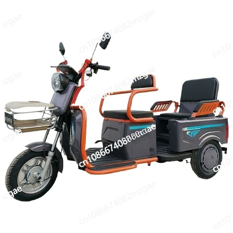 

Электрический трехколесный велосипед с двигателем задней ступицы мощностью 600 Вт, алюминиевая рама, источник питания свинцово-кислотной батареи, 3-колесная конструкция